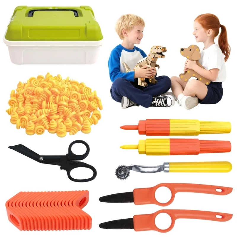 กระดาษแข็งตัดเครื่องมือหัตถกรรมชุดเครื่องมือสำหรับเด็ก Ergonomic Handle 15UB