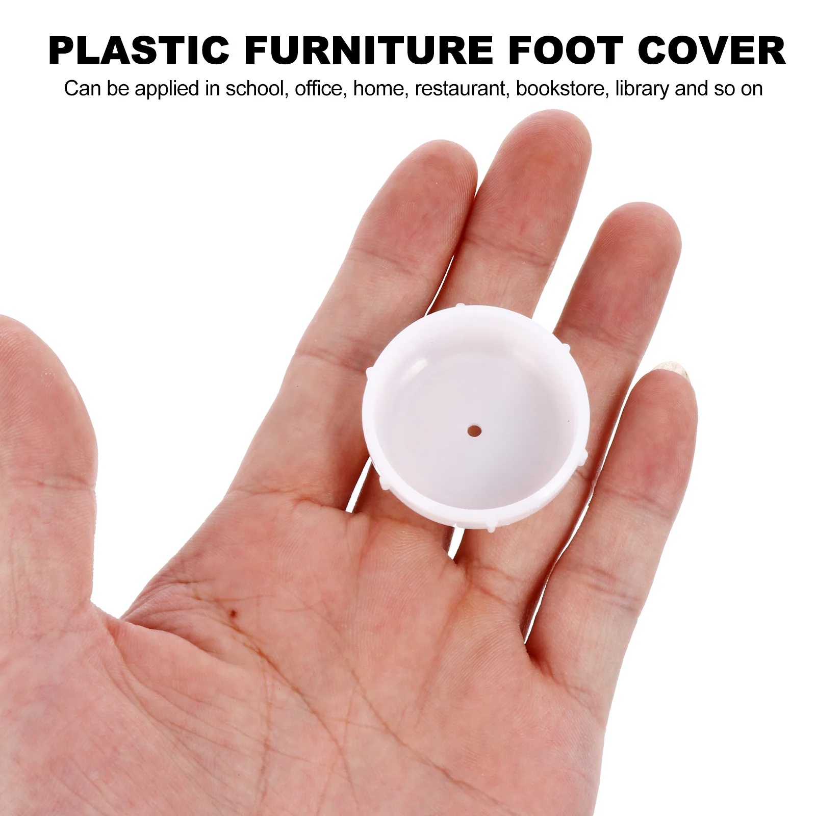 

16 pcs Table Chair Feet Covers Plastic Protectors Floor Protection Anti-Scratch Noise Reduction Fit For Home Office School