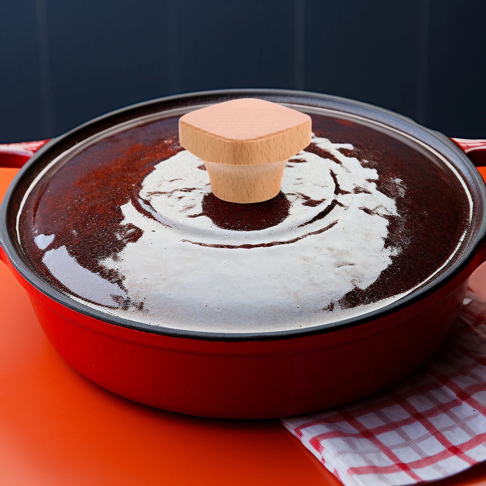 

Universal Pot Lid Handle Replacement Wooden Knob for Camping Cookware Anti-Scalding Lid Grip Frying Pan Handle Outdoor Cooking