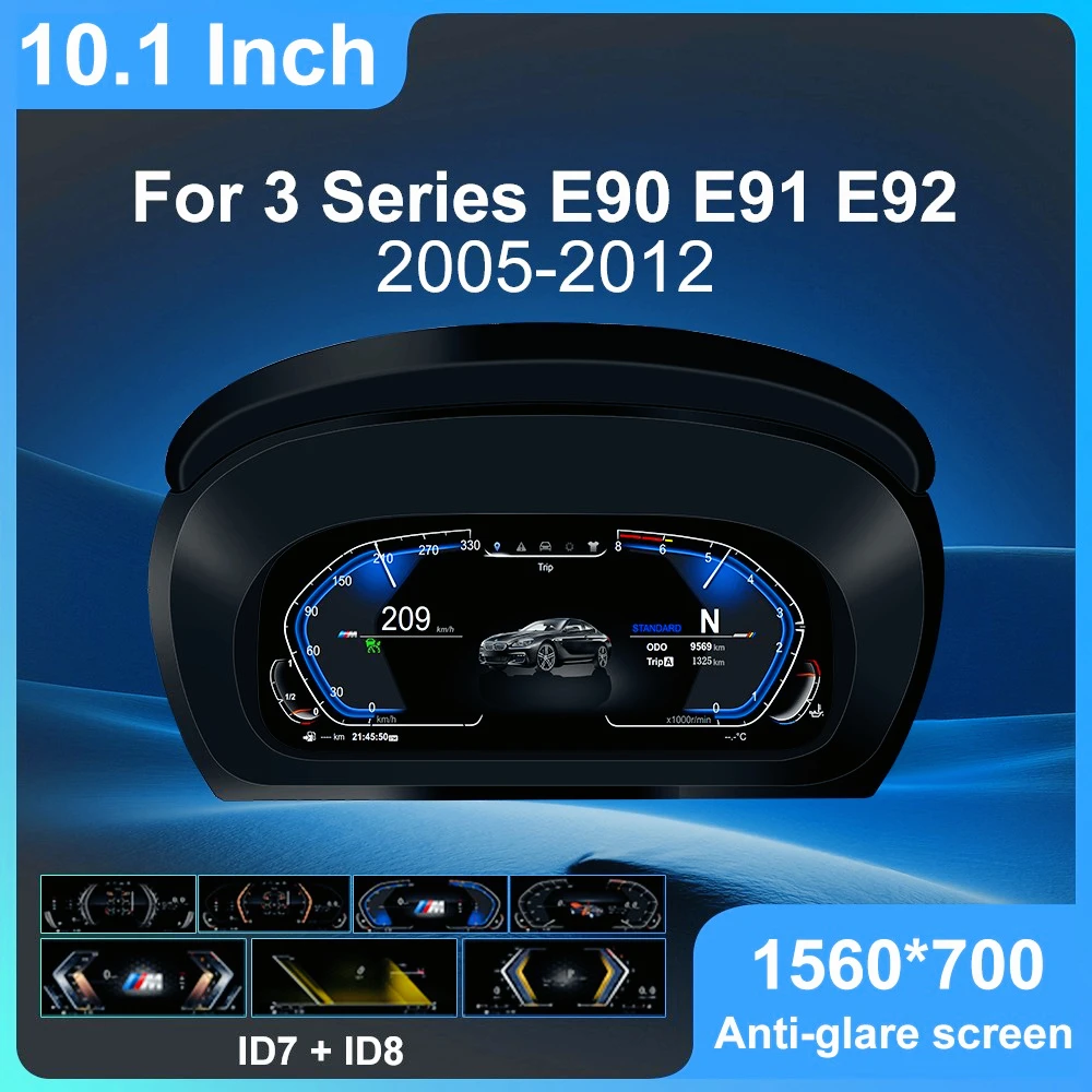 

Cluster Dashboard Digital 7UI For BMW E90 E92 E91 2005-2012 3 Series CCC CIC Speedometer LCD instrument panel instrument ID7 ID8