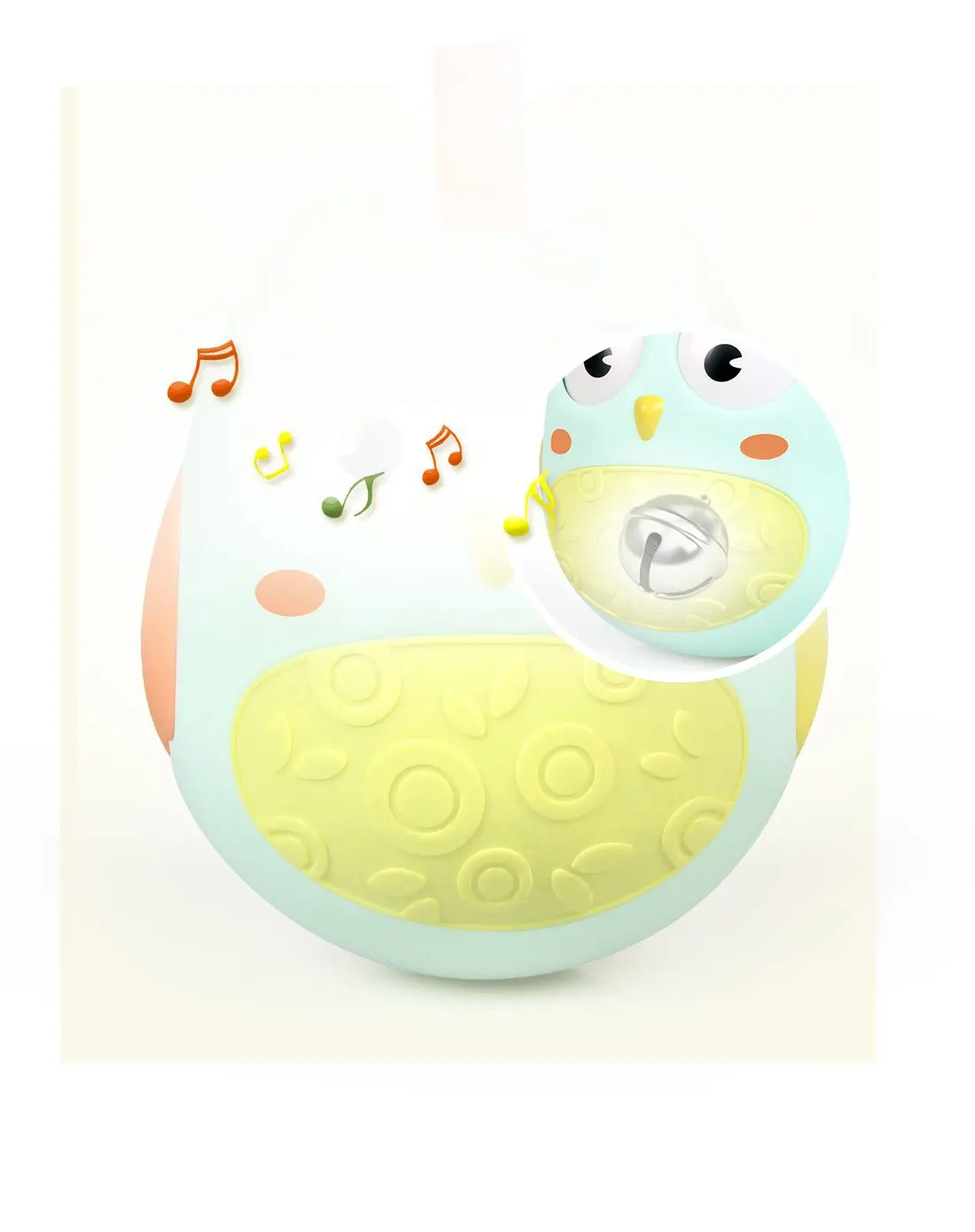 Cute Baby Toys Nodding Moving Eyes Owl Doll Baby Rattles Gifts Baby Roly Poly Tumbler Toy With Bell Toys For Children