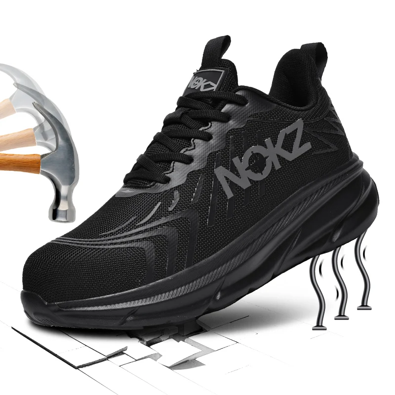 New Safety Boots Men Work Sneakers Indestructible Shoes Steel Toe Protective Boots Anti-smash Anti-puncture Work Safety Shoes image 3
