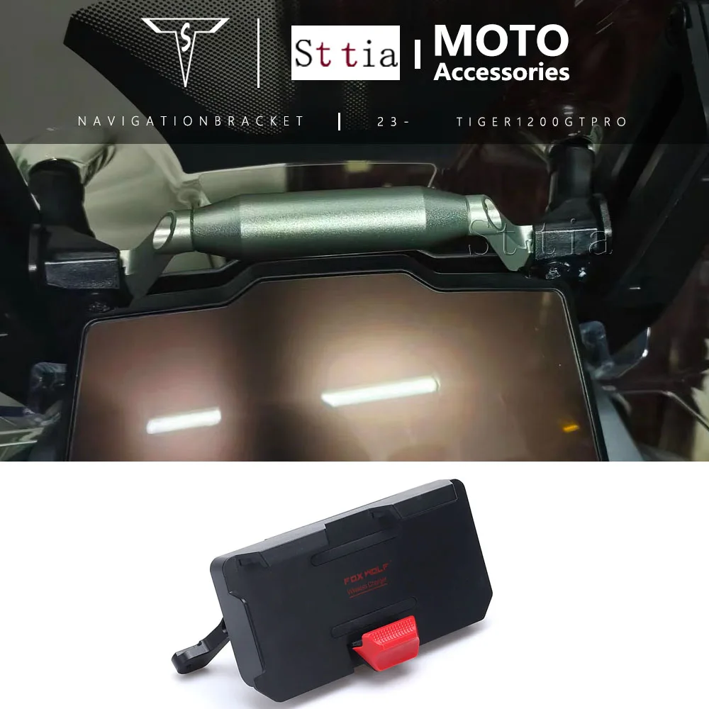 

Navigation Stand Holder Phone Mobile Phone GPS Bar Bracket Support For TIGER 1200 TIGER1200 Tiger 1200 Tiger1200 GT PRO 2023-