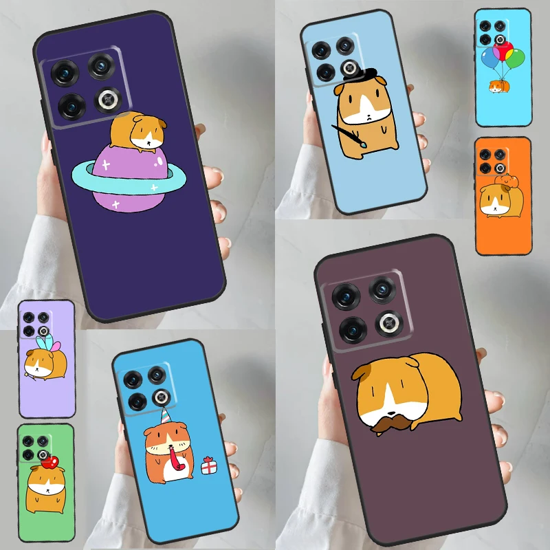 Funny Guinea Pig Balloon Case For OnePlus 12 12R 11 9 10 Pro 10R 10T OnePlus Nord CE4 2T N10 N20 CE 2 3 Lite Cover