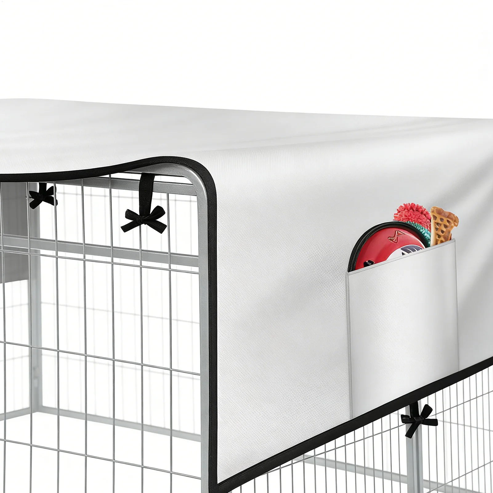 

Dog Kennel Cover 210D Oxford Pet Enclosure Tarp Waterproof Large Kennel Cover For Patio Picnic Outdoor Camping Backyard Beach