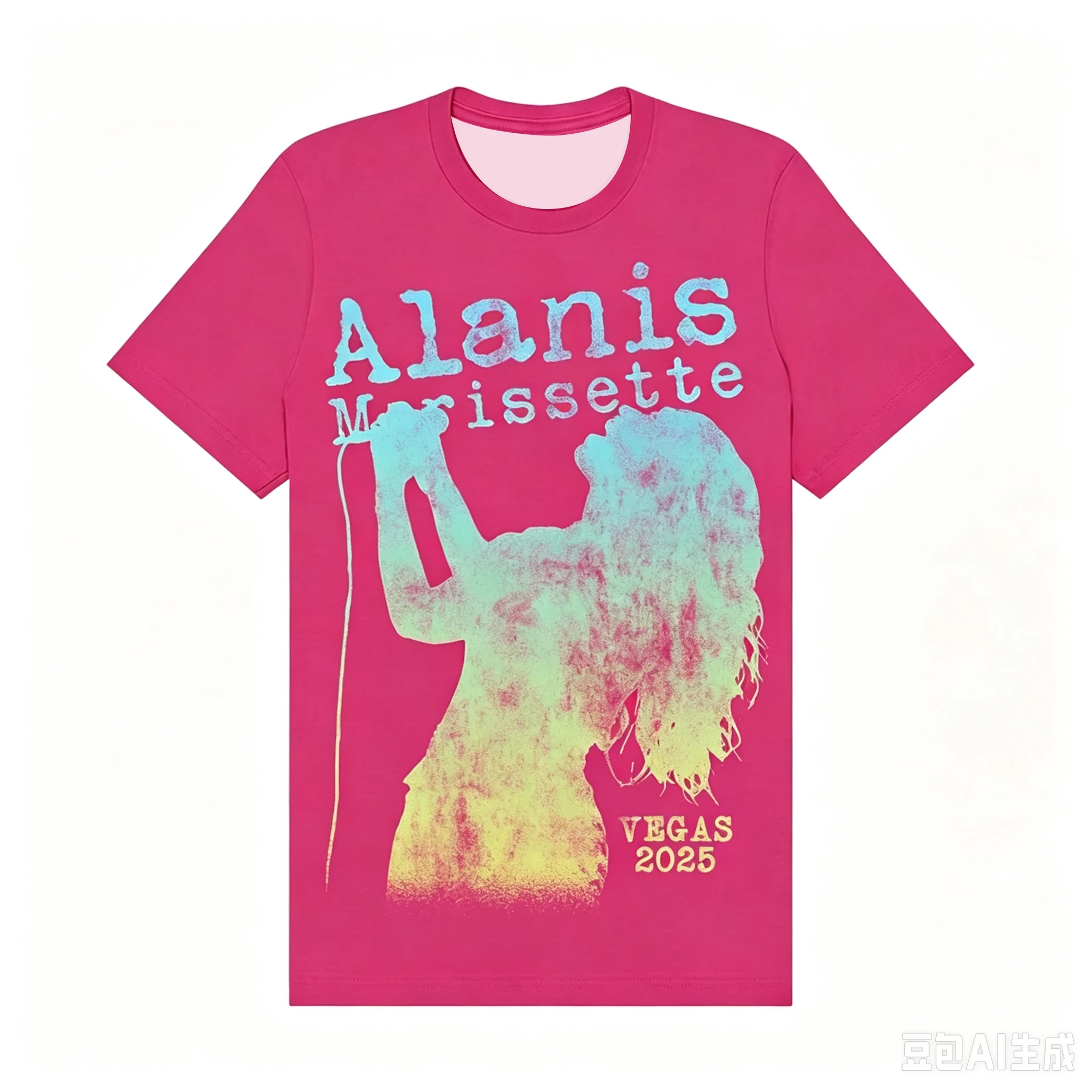 2026 Alanis Morissette Fan-Fanartikel T-Shirt, 3D-Druck-Design, atmungsaktiv und leicht, vintage-modisches Outdoor-Sport-Oberteil – Detail 6