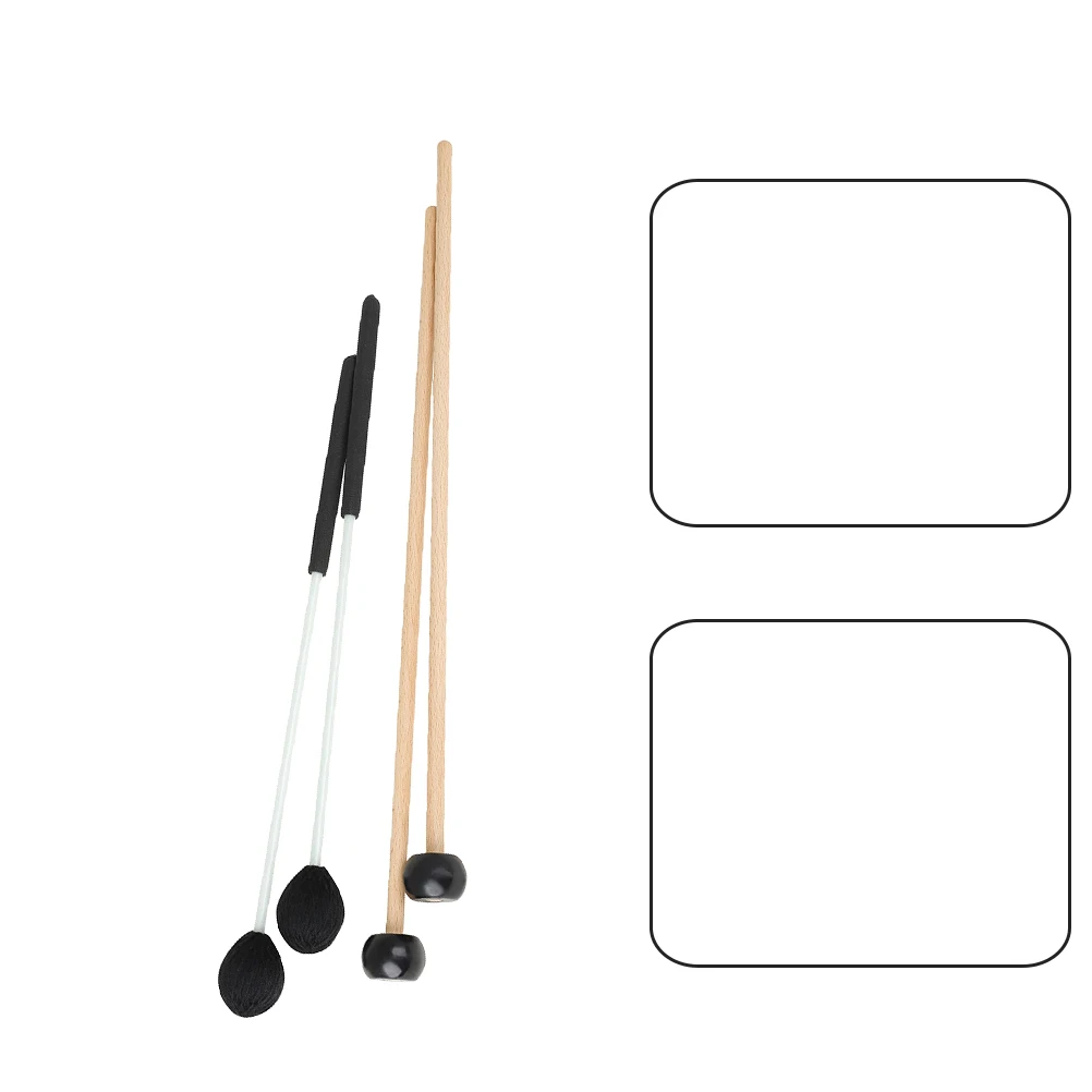 

2 Pairs Marimba Hammer Drum Music Percussion Timbales Drums Accessories Instruments Mallet Xylophone Mallets Wood Handle Child