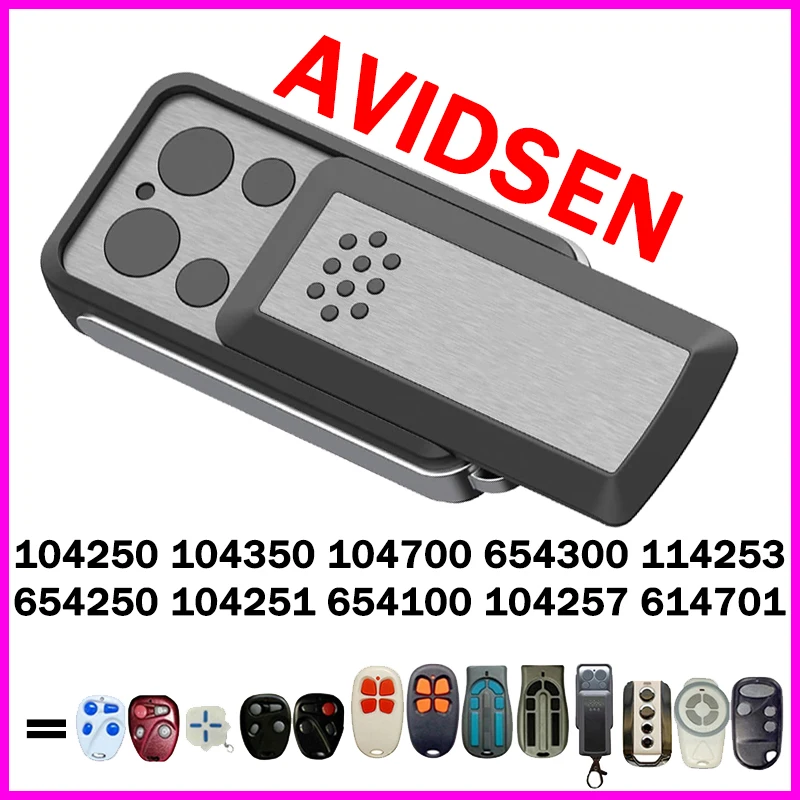 AVIDSEN 104251 104257 114253 104700 104250 104350 654300 654250 654100 614701 جهاز التحكم عن بعد لفتح باب المرآب 433.92MHz