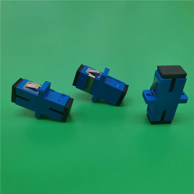 50pcs SC-SC flange Fiber Coupler UPC Fiber Optic Adapter UPC Optical Simplex Mode SC-SC Fiber Flang optical fiber adaptor