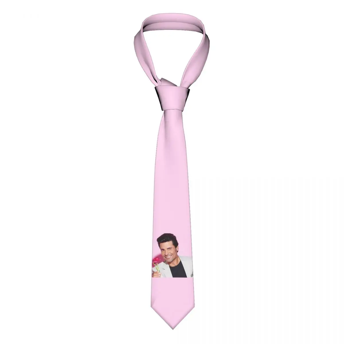 

Custom Chayanne Dance With Me Neck Ties for Men Formal Latin Pop Singer Silk Office Neckties