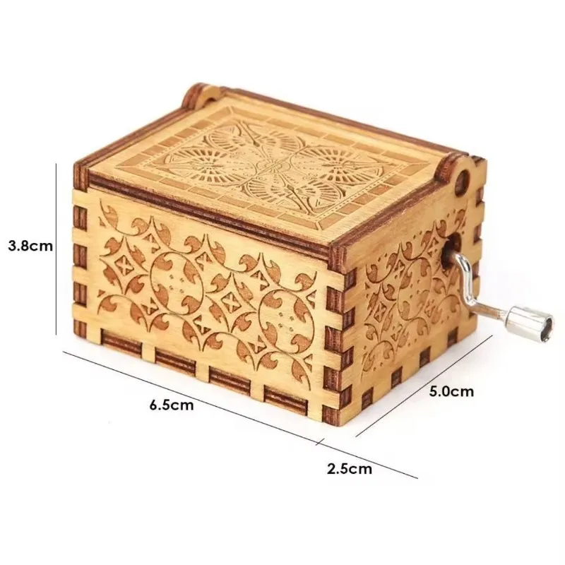 

New Demon Slayer anime cute cartoon wooden hand-cranked icon music box creative kawaii peripheral holiday gift music box gift