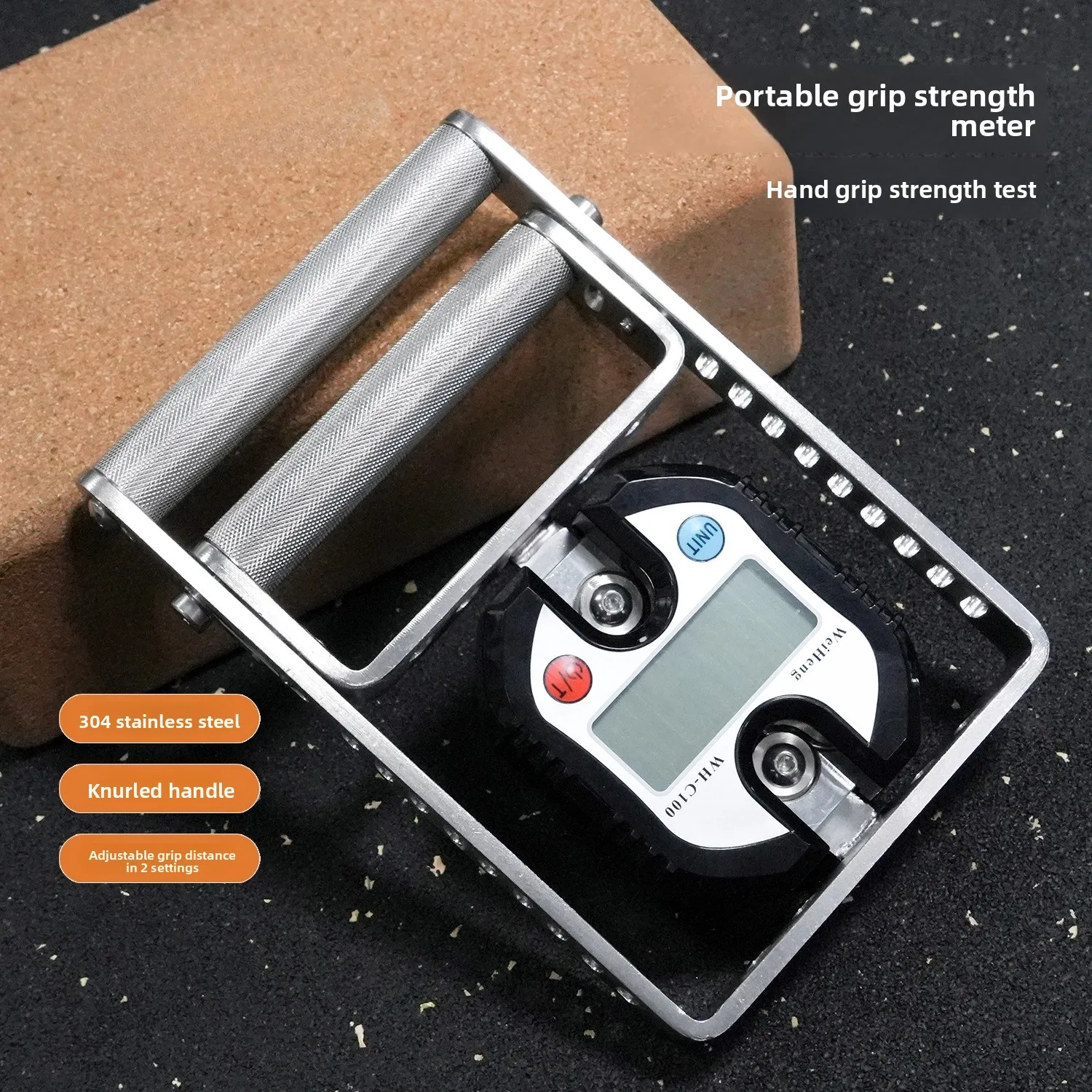 

Пружинные рукоятки из нержавеющей стали, стабильный счетчик силы захвата, измерение силовых данных для фитнеса гибких мышц