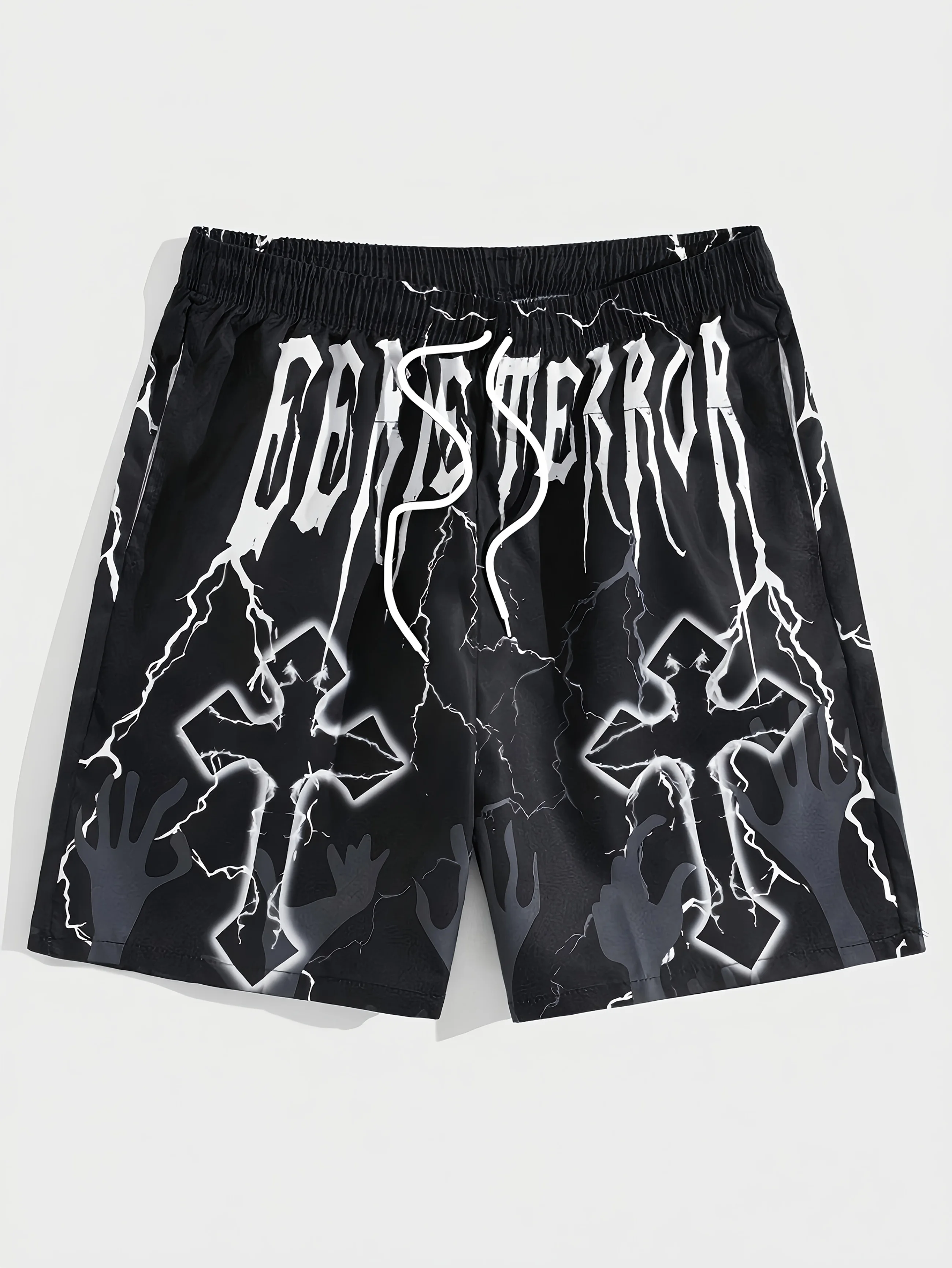 

2025 Новые мужские модные шорты с принтом, легкие роскошные уличные шорты в стиле хип-хоп, повседневные дышащие трендовые шорты премиум-класса