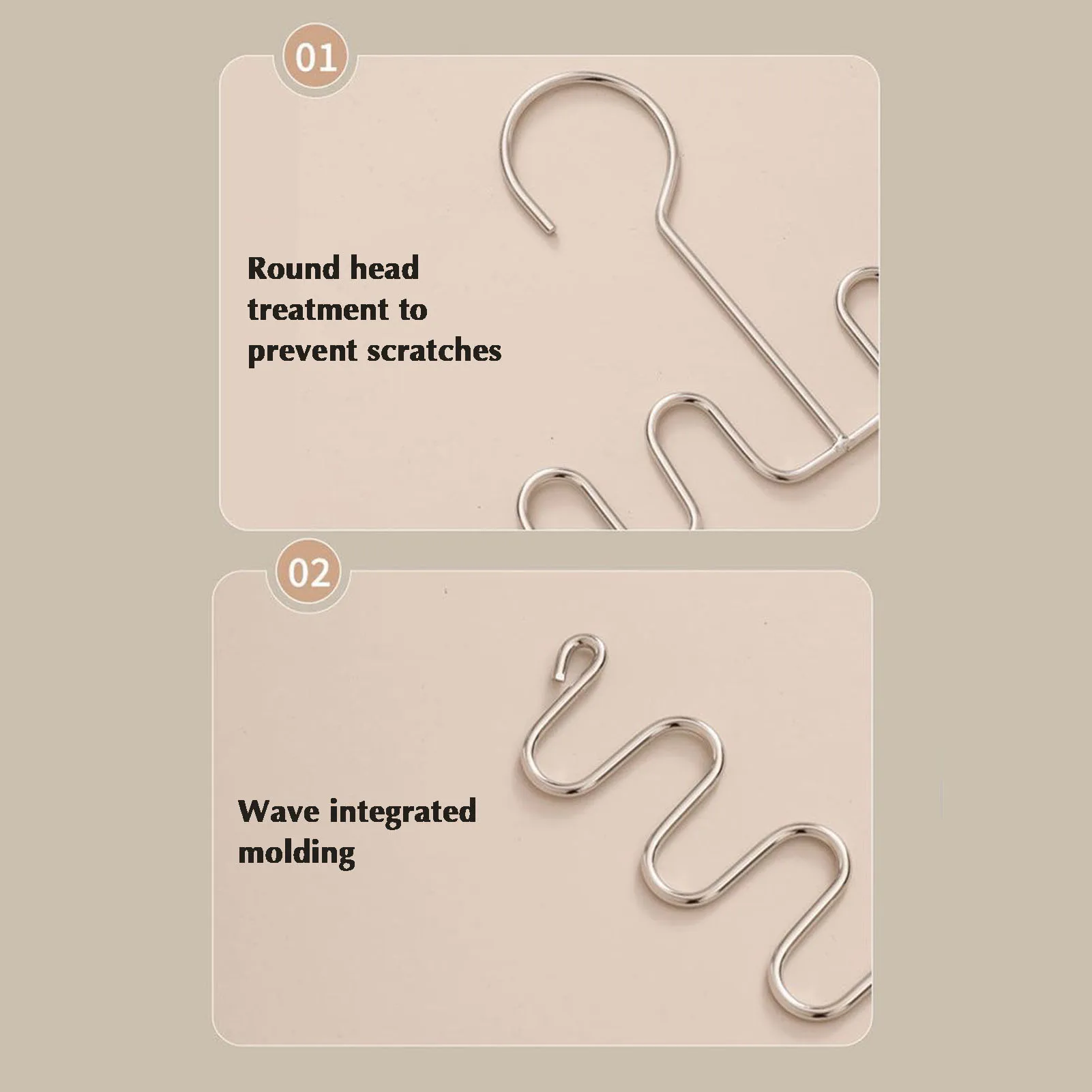 Wardrobe Organizer Hanger Wet & Dry Dual-Use Hangers for Storing Dress Sweater Pants xqmg