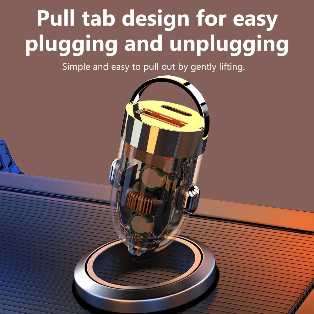 هاتف شاومي غير مرئي شفاف من النوع C شحن سريع QC3.0 PD #2