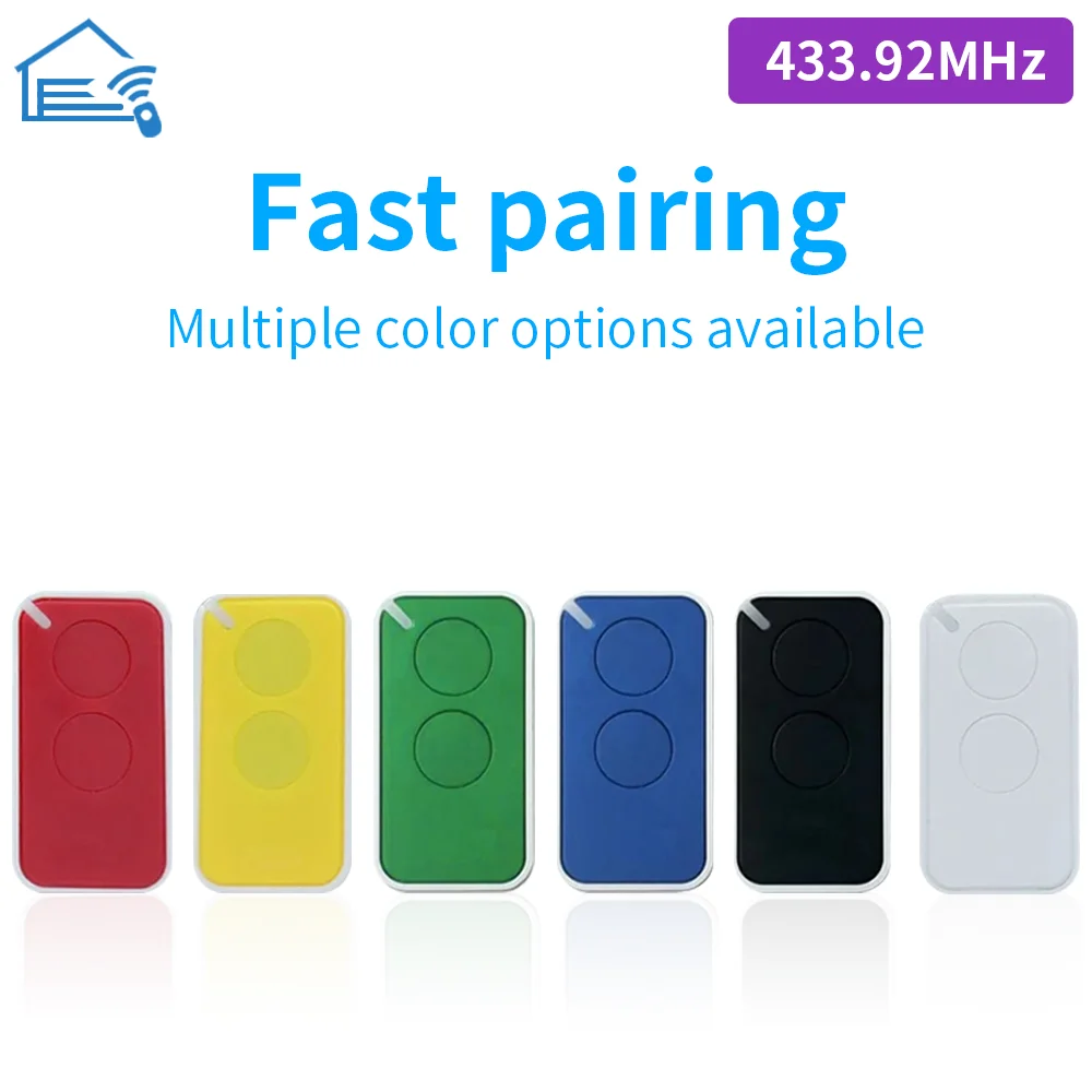 NICE INTI 433 Mhz FLORS FLO2RS FLO4RS FLOR-S FLO2R-S FLO4R-S ERA INTI2 433.92 Mhz Rolling Code Telecomando per porta del garage