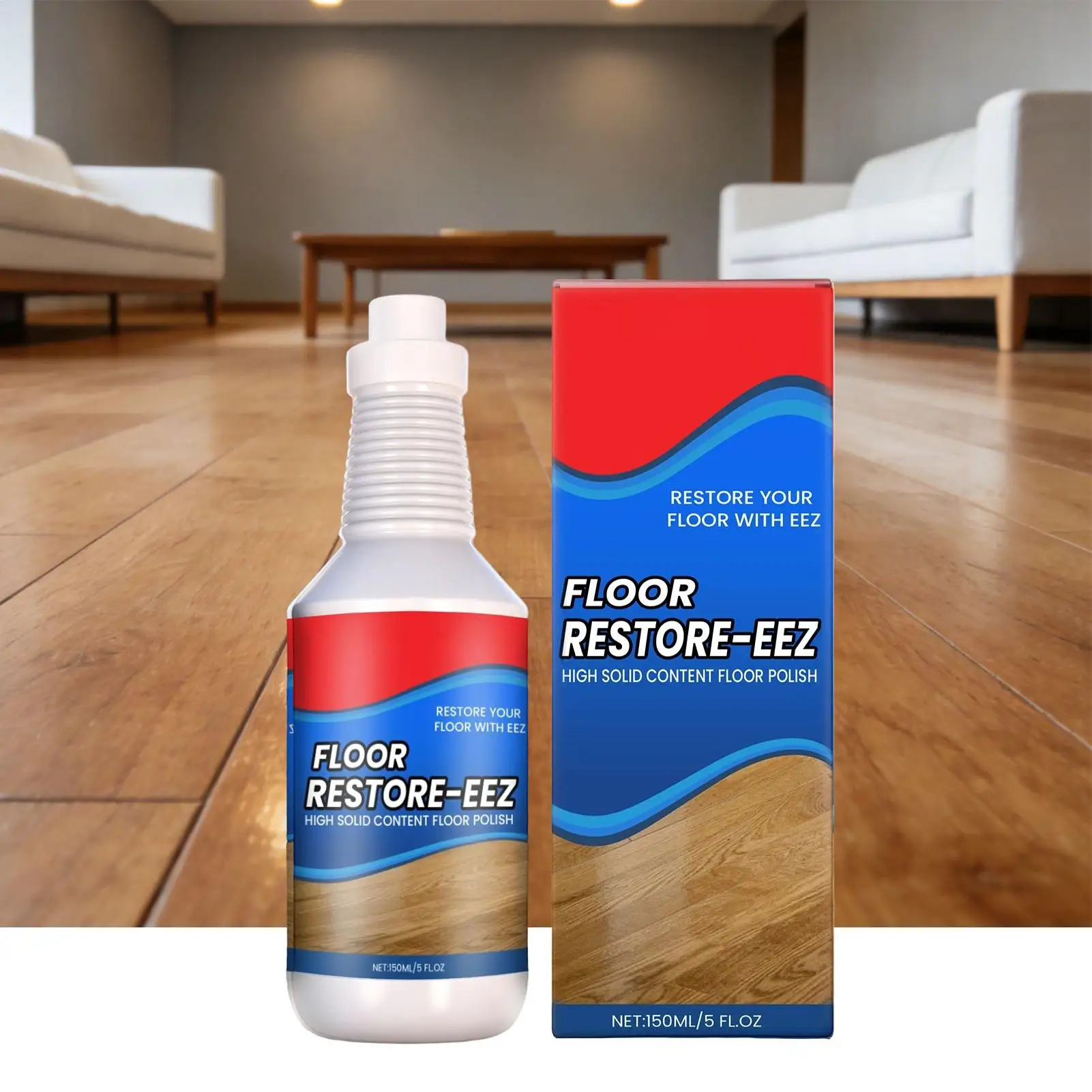 150ml Floor Restore Solution liquid Flooring Renewal Agent Wood Floor Polishing Care for Home Apartment Dormitory Living Room