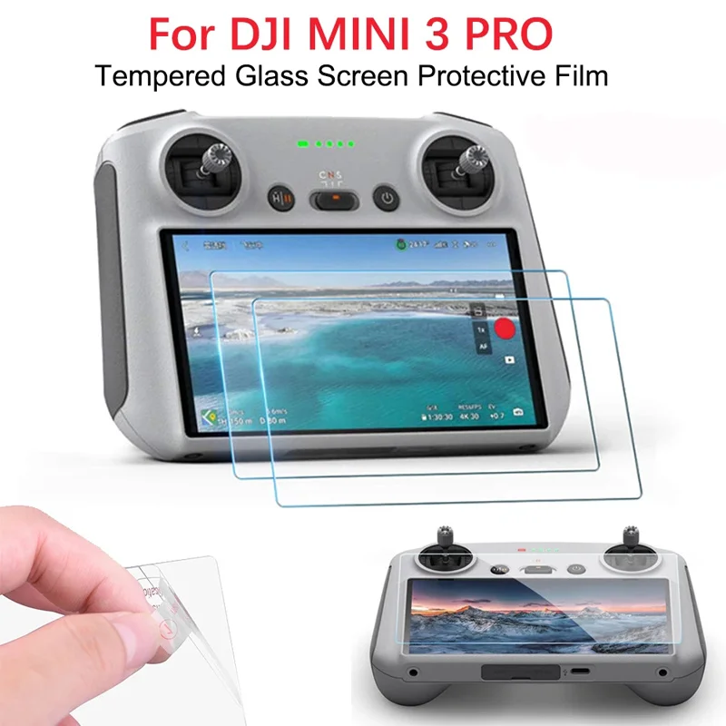 3/1PCS 9H HD Tempered Glass Film for Dji Mini 3 Pro / Dji RC Remote Control with Screen Protective Cover Film Drone Accessories