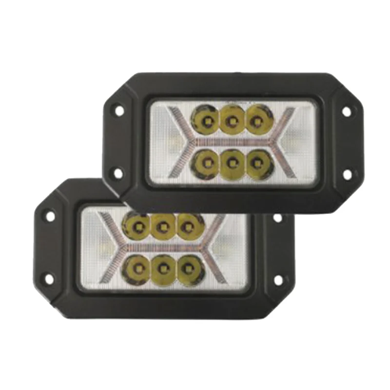 

A51K-рабочие фары прямоугольные с дневными ходовыми огнями Передняя панель Светодиодные прожекторы Противотуманные фары Сигнальные огни Авто