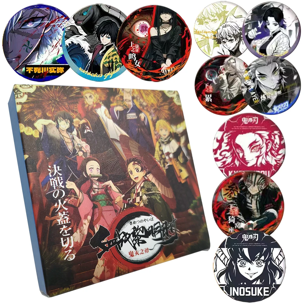 

Demon Slayer Children's Collection Relief Craft Badge Fans' Favorite Fantasy Hot Blooded Anime Character Creative Brooch Gifts