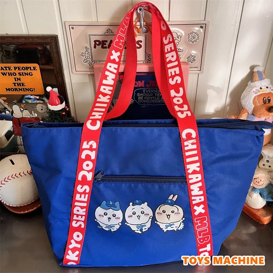 

Japanese chiikawa giikawa tote bag cartoon cute hand-held shoulder bag canvas ladies travel large capacity anime kawaii