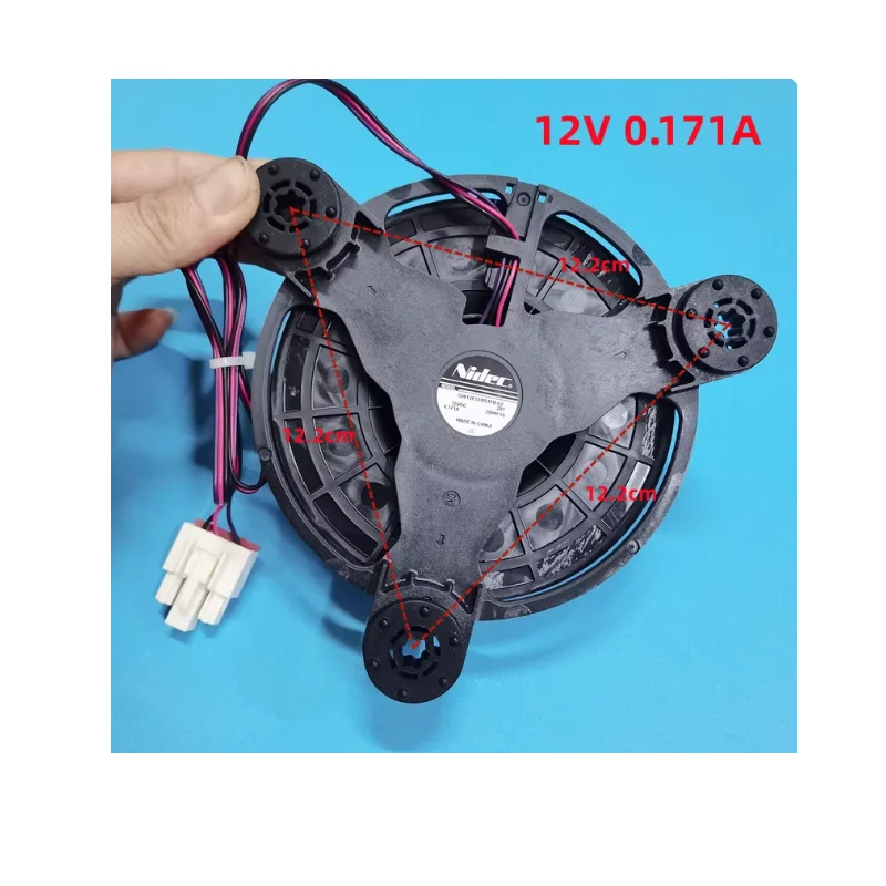 Аксессуары для холодильника, двигатель вентилятора морозильной камеры GW12E12MS1 12V0.171A Аксессуары для холодильника, двигатель вентилятора морозильной камеры GW12E12MS1 12V0.171A