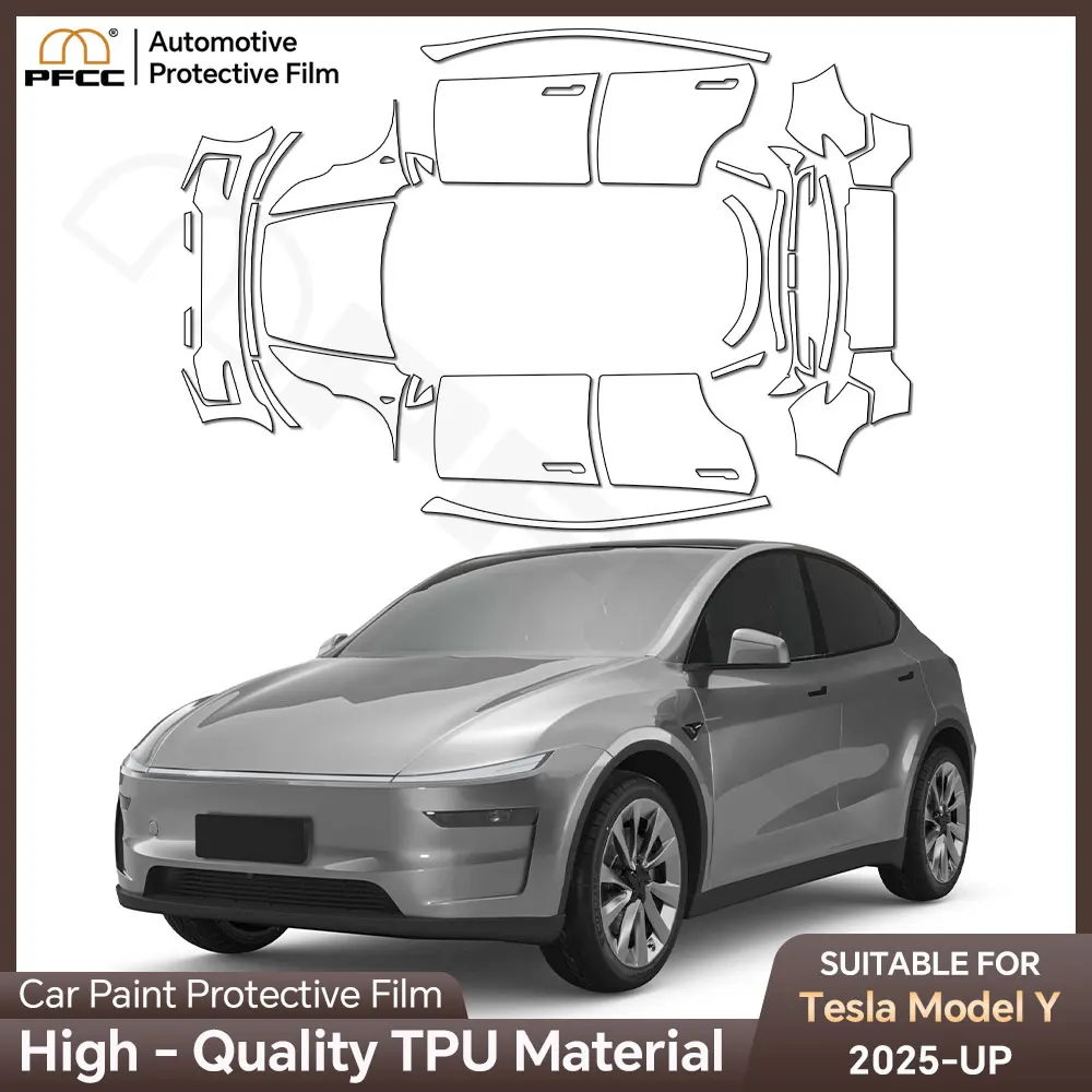 9Mil TPU Scratch Resistant Car Paint Protection Film For Tesla Model Y Juniper 2025 2026-up Clear Bra PPF Decal Accessories