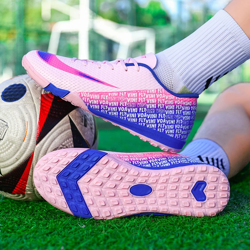 

Sweat Wicking Football Boots, Close Fitting Ergonomic Cut, Non Slip Shock Absorbing Outsole, Practical For Outdoor Team Football