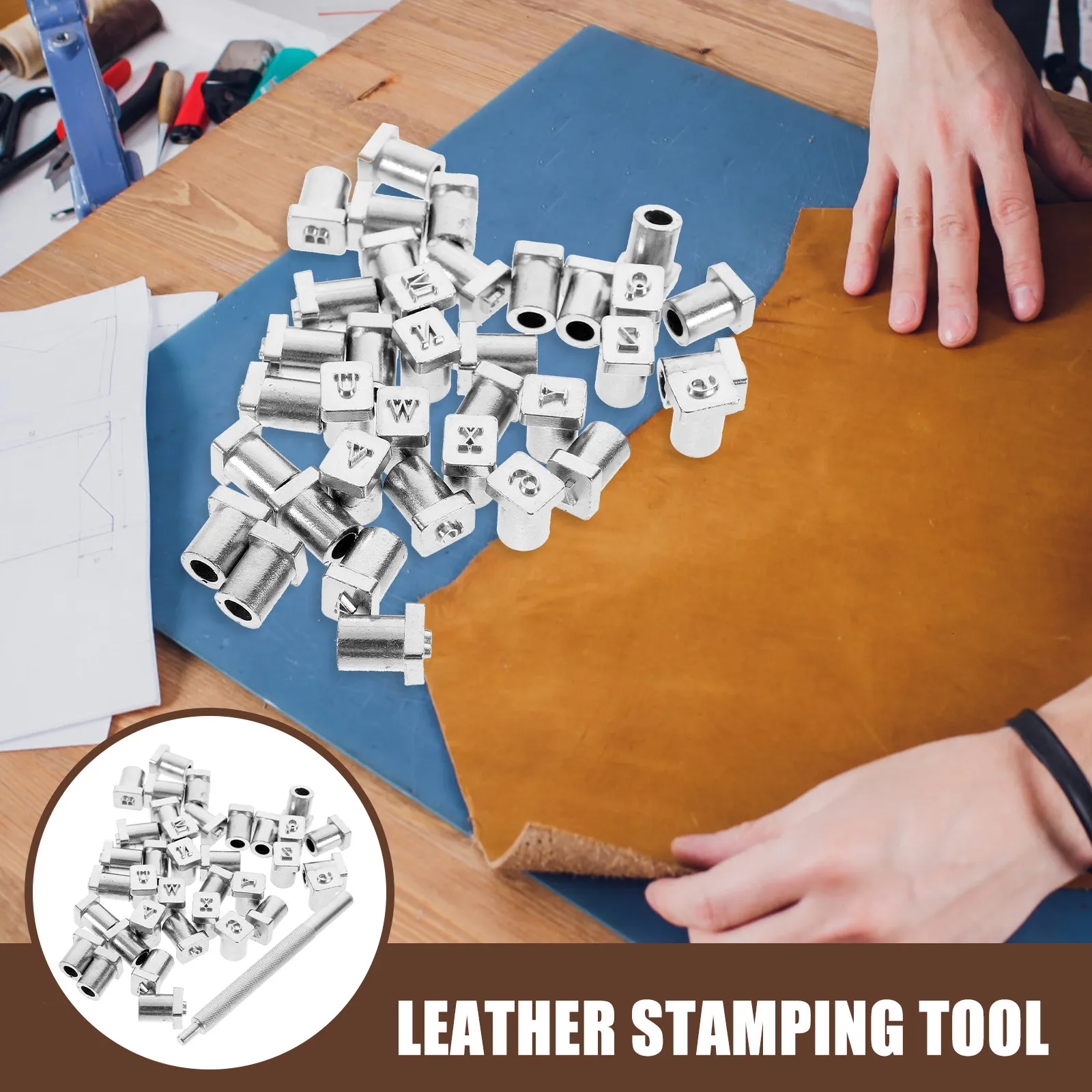 

1Set Stamping Tool Letter Punch Set Alloy Steel Craft Stamp for DIY Crafting Bags Wallet Shoes Belt Number