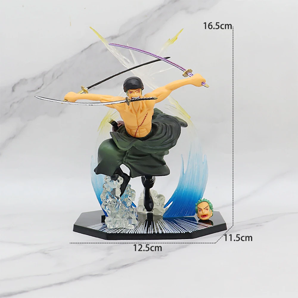 One Piece Anime Luffy Roronoa Zoro Figure Toy Sabo Portgas·D· Ace Vinsmoke Sanji Statue Action Model Dolls PVC Collection Gift image 3