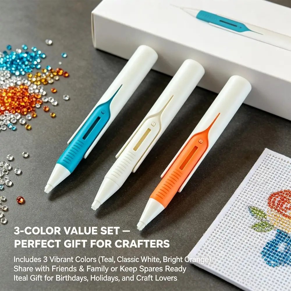 Portable Automatic Diamond Painting Pen Pick up Tool Precision Placement Diamond Art Stylus DIY Mechanical Dispensing