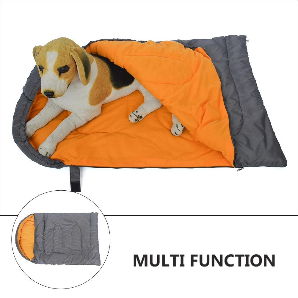 

Portable Dog Sleeping Bag Foldable Warm Winter Outdoor Blanket Travel Camping Polar Fleece Bed Dog Sleeping Bag