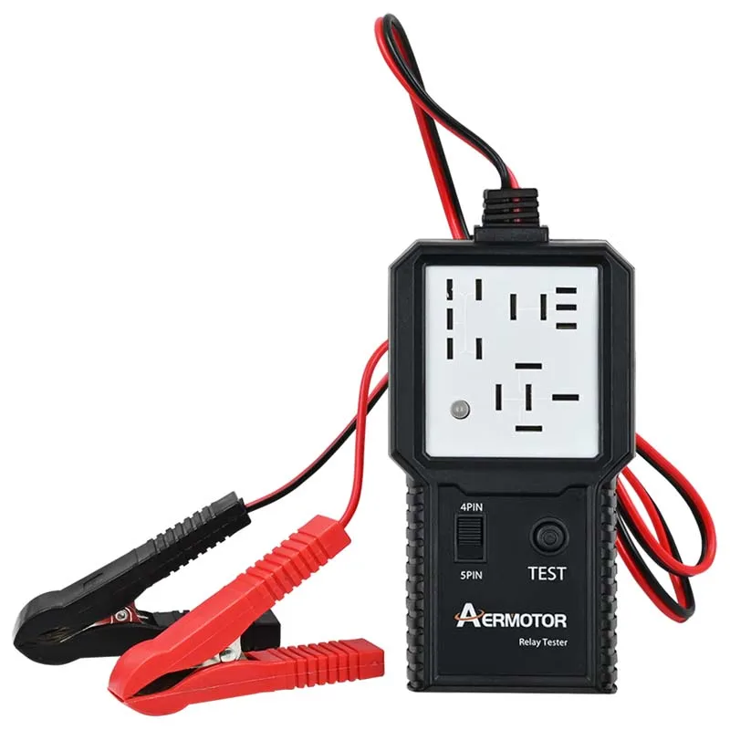 Universal Automotive Relay Tester Support 12V 24V Electronic Car/Truck Auto Battery Checker Alternator Analyzer LED Display