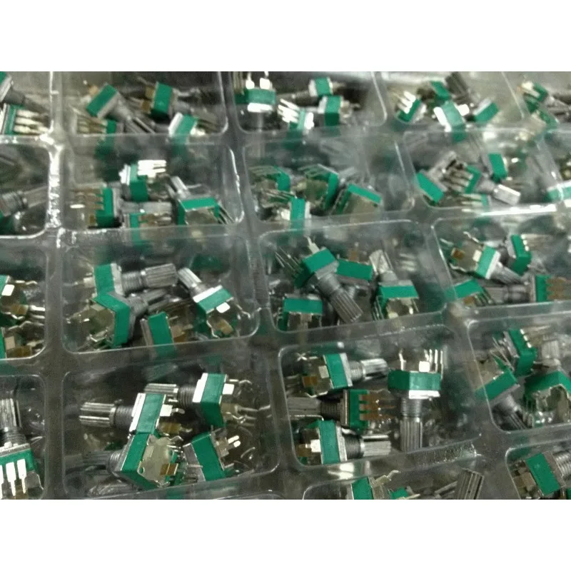 10 قطعة مختومة RK097N واحد الجهد العمودي B5K B20KB50K-500K B1MA100K مقبض 15 مللي متر زهرة #2