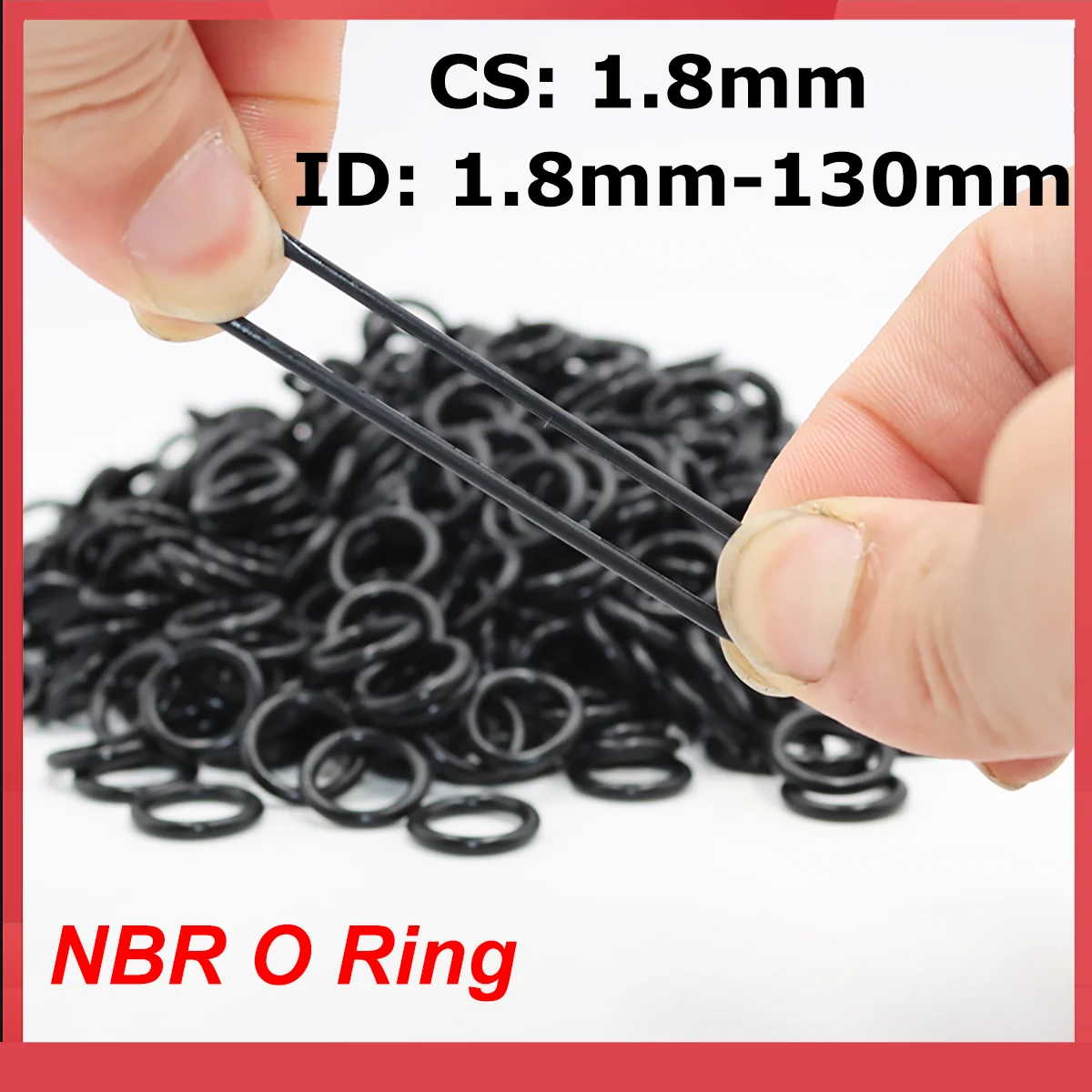5/10/20pcs NBR O Ring CS 1.8mm ID 1.8-130mm Nitrile Rubber O-Ring Sealing Washer Gaskets Oil Resistant High Temperature Oring