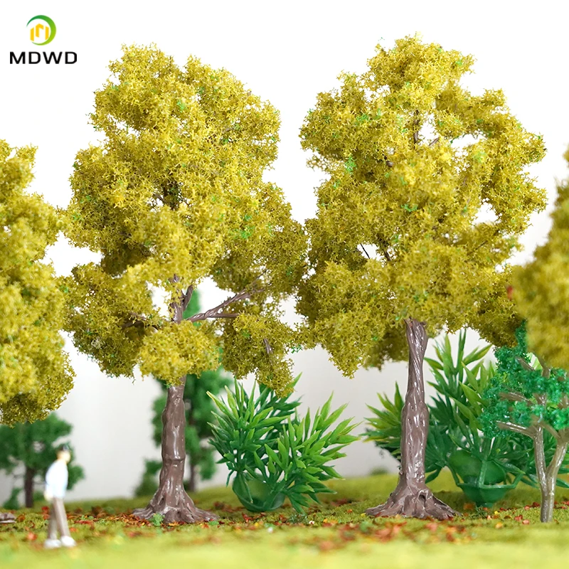 Hot-Selling Big Model Material Wire Tree Model Mountain Sand Table Decoration Diy Model Green Tree Train Railway Railroad Layout