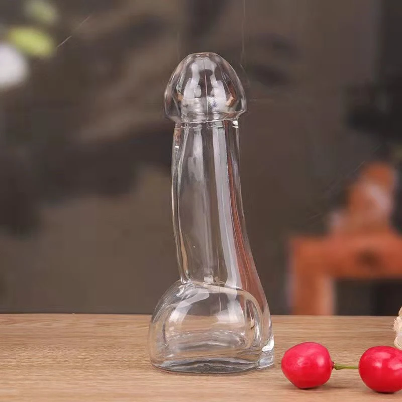 Vaso de vidrio transparente para pene, copa de cóctel, copa de pene, copa de vino, copa de cóctel, pajitas de plástico, vaso de fiesta de gallina, vajilla de noche
