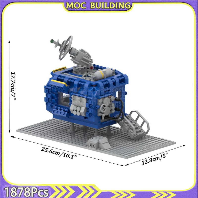 الكلاسيكية محطة الفضاء قاعدة القيادة مركز نموذج استكشاف MOC اللبنات عرض DIY الطوب لعبة البناء هدية الحاضر