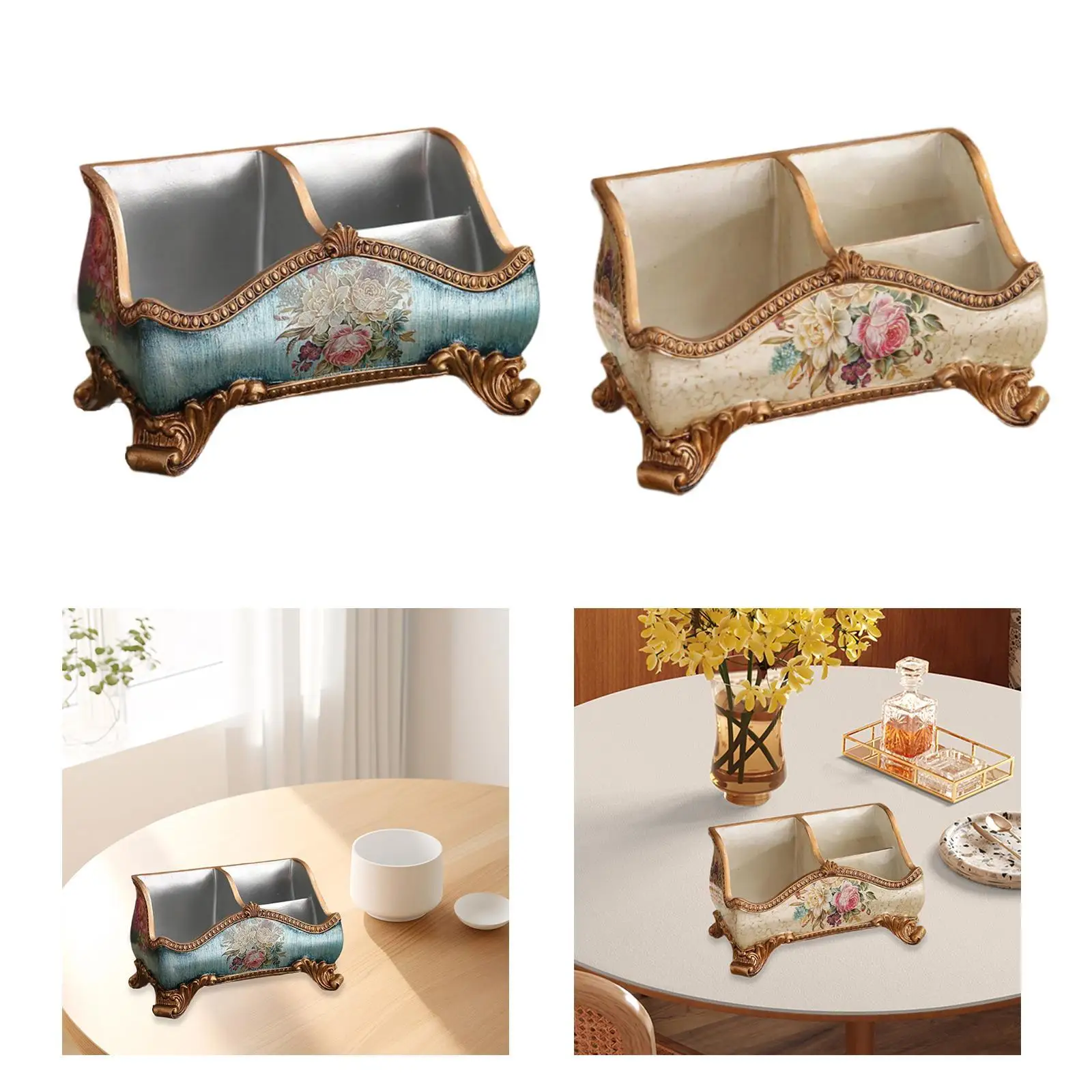 

Desk Organizer Resin Display Remote Control Holder for Office Home Tabletop