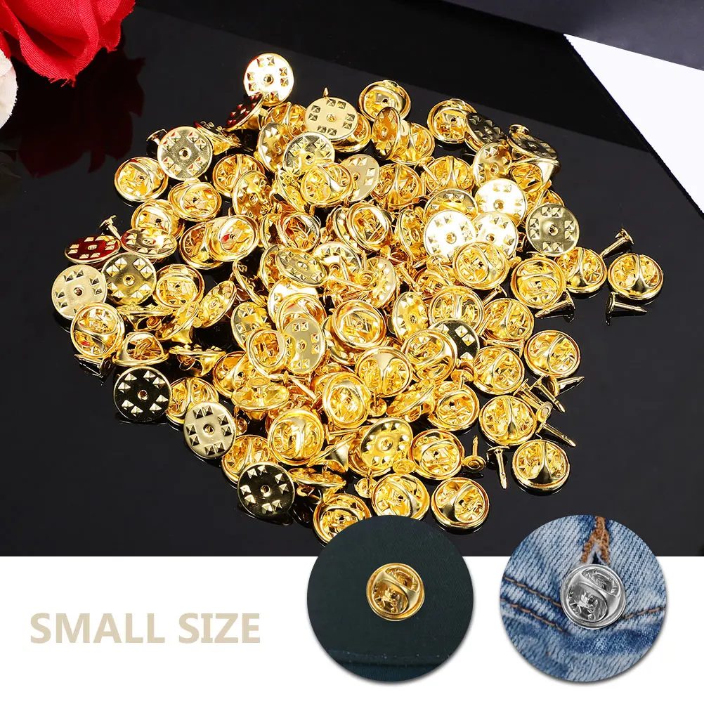 

50pcs Metal Lapel Backs Brooch Pin Diy Accessories Multi-Function Clutch Pin Backs For Enamel Pins Badges Brooches Jewelry Craft
