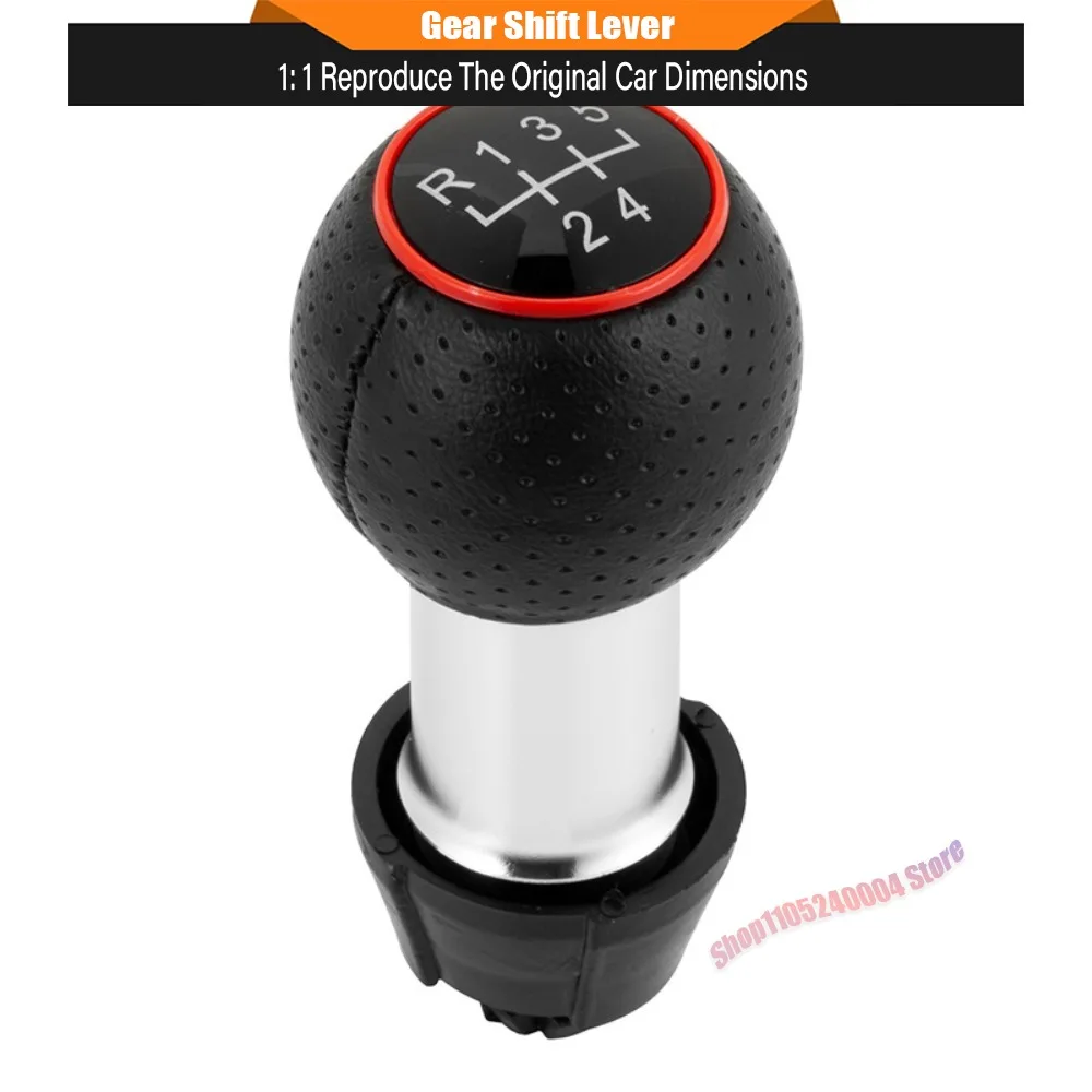 12mm Thread 5/6 Speed Shift Knob Lever Compatible with Audi A3 S3 (2001-2003) and Volkswagen Passat B5 B6 B7 CC 3C Models