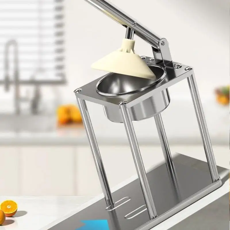 Manual Citruses Squeezer With Fine Filter Strainer Stainless Steel Juicers Suitable For Small Fruits And Vegetables