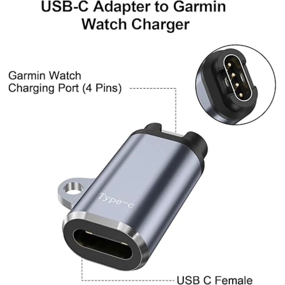 For Garmin Quatix 7 6 6X 5 Vivosmart 5 Vivomove 3 3S Style Sport Smartwatch Charger Adapter Quick Charger