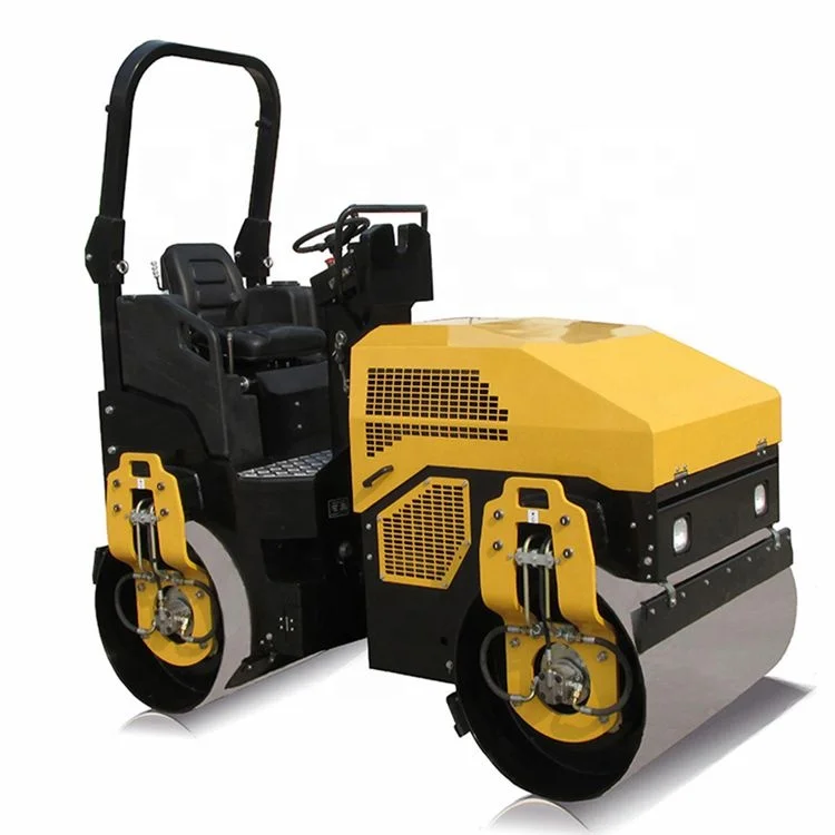 1T Double Drum Road Roller With Wheel Width 600Mm