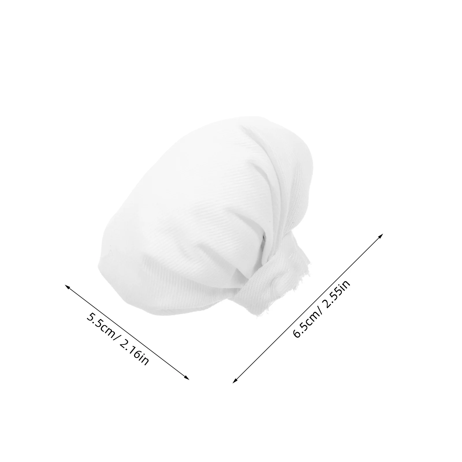 10개 모자 DIY 공예용 부드러운 흰색 패브릭 캡 미니어처 장면 와인병 장식