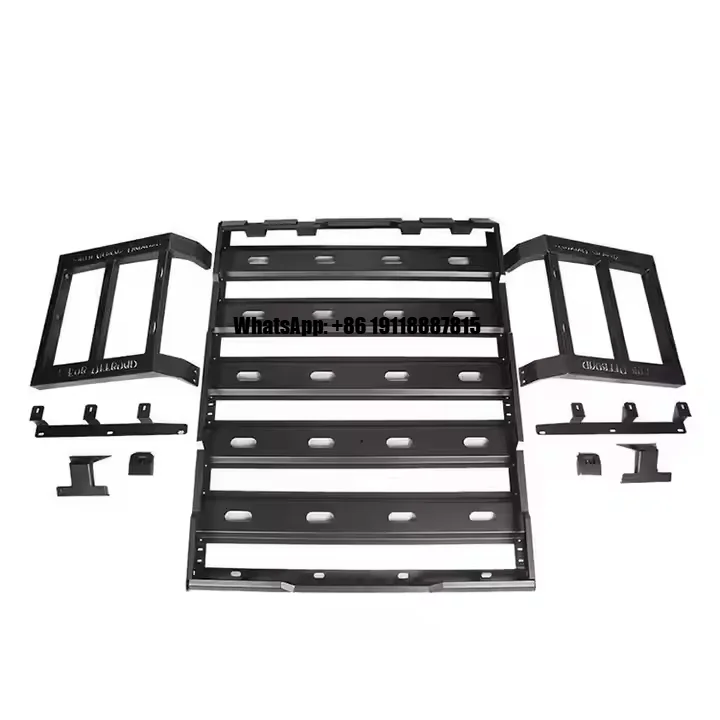 

Стальные багажники на крышу автомобиля с боковой лестницей для Wrangler JL BJ40 2018-2023, рама для багажника 4x4