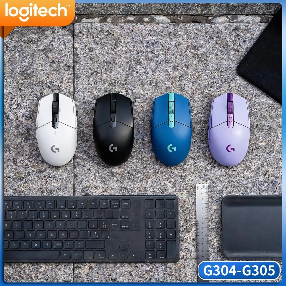 Logitech G305 Wireless Game Mice,LIGHTSPEED Tech,HERO 12000 DPI Sensor,6 Remappable Buttons,250H Battery PC Mac