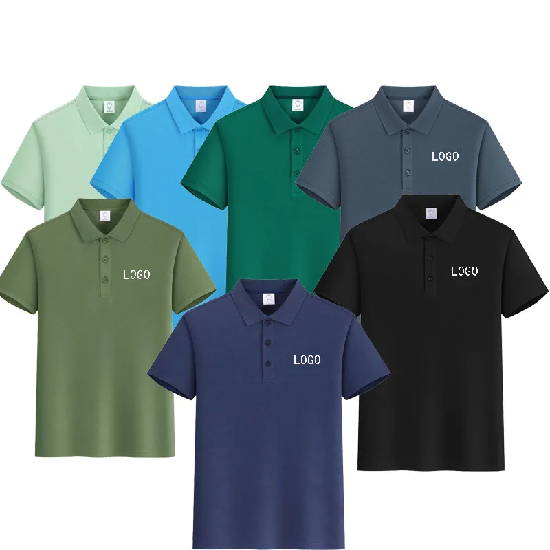 High-end Casual Polo Shirt with Custom Digital Printing for Large Size, Loose and Breathable