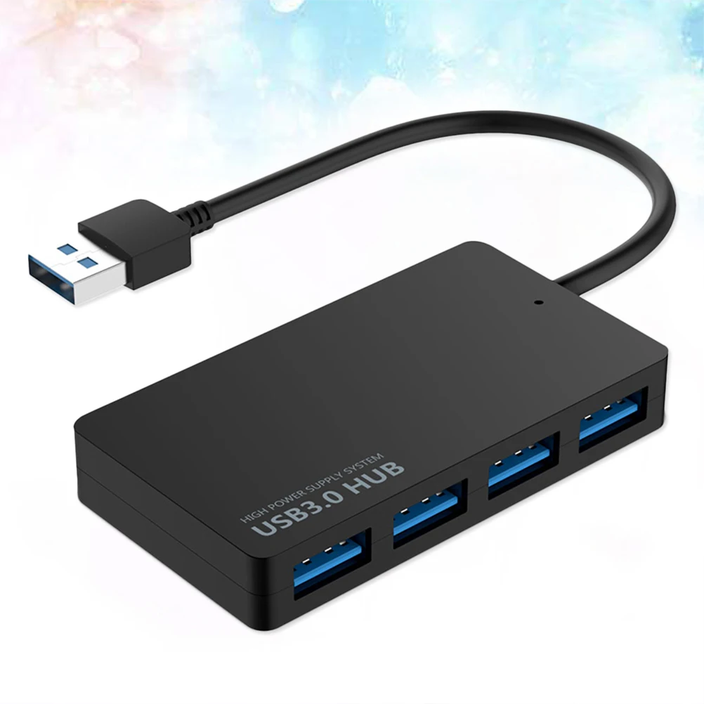

4 порта USB 3.0 Hub 5 Гбит/с Высокоскоростная передача данных Компактный легкий индикатор с защитой от перегрузки по току для ПК