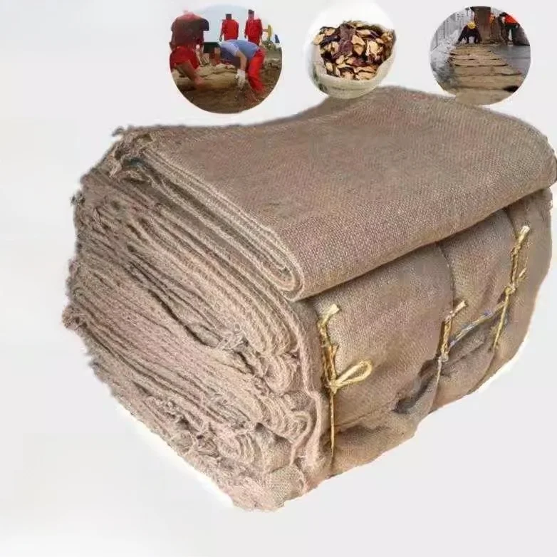 

Утолщенная очень большая тканая сумка из конопляной ткани для бизнеса, для защиты от наводнений, с карманом для игл